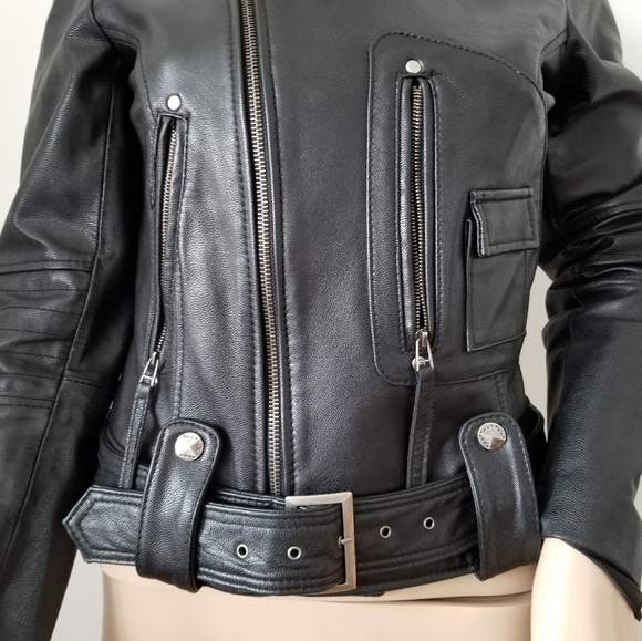 Real Leather Jacket XS - Picture 4 of 10